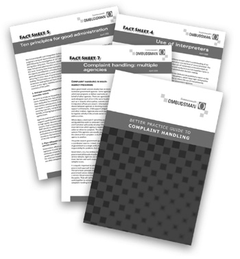 Samples of the some Fact Sheets produced to assist agencies