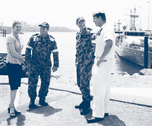 An Ombudsman staff member met with HMAS Coonawarra Crew