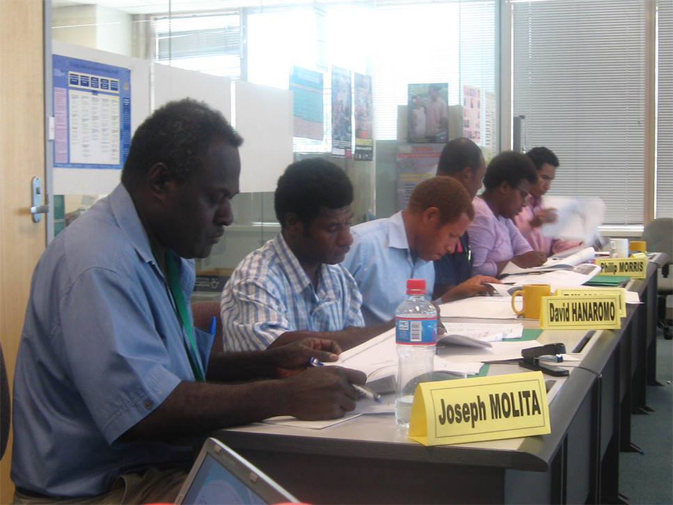 Staff of the OCPNG taking part in forensic accounting training