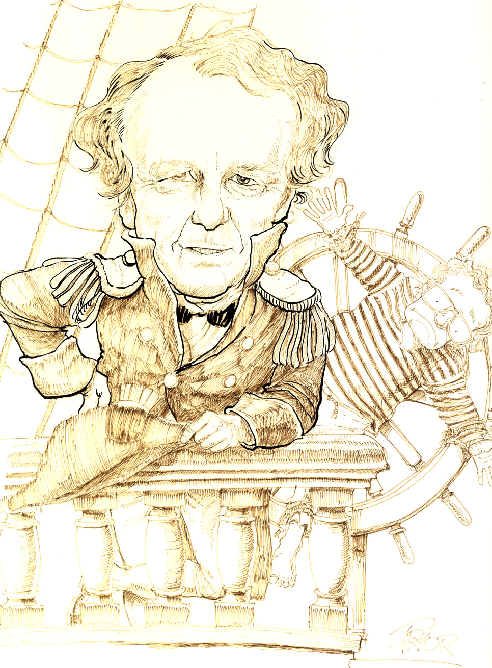 Cartoon of Professor Jack Richardson