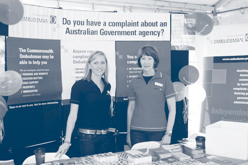 Ombudsman staff at the Sydney Gay and Lesbian Mardi Gras Fair Day, February 2010