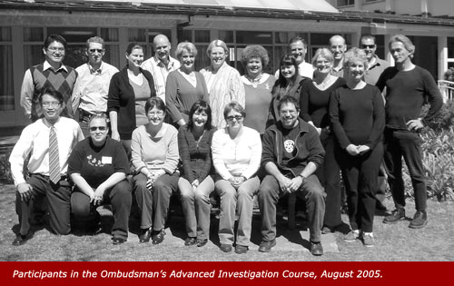 Participants in the Ombudsman's Advanced Investigation Course, August 2005.