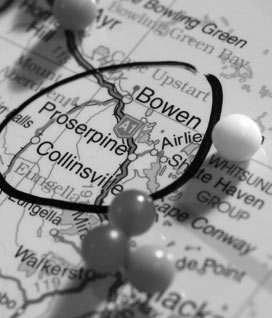 Close-up of road map with pins